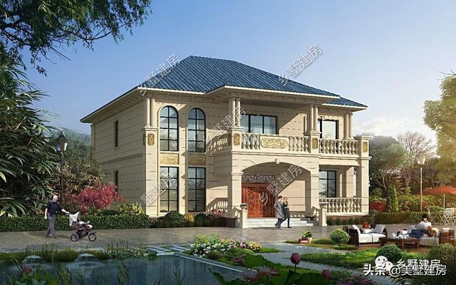 經(jīng)典歐式二層別墅設計圖，外形獨特，造型美觀，農(nóng)村生活想低調都不行！