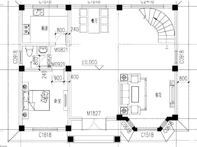 帶閣樓的農(nóng)村二層別墅設(shè)計圖，一層二層都有，你喜歡哪一款呢？