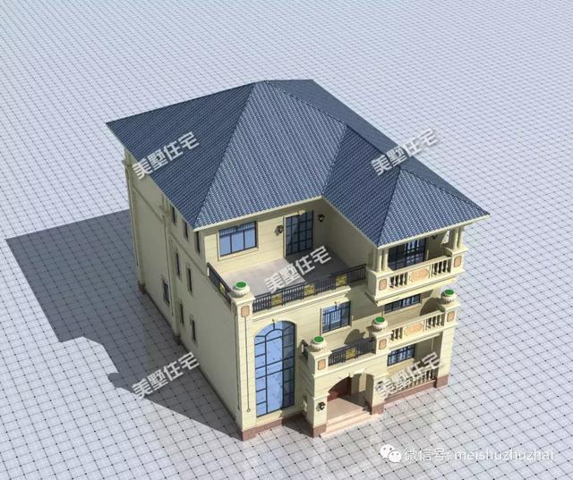 開間11米的三層別墅設(shè)計圖，帶有8間臥室和棋牌室，適合你嗎？