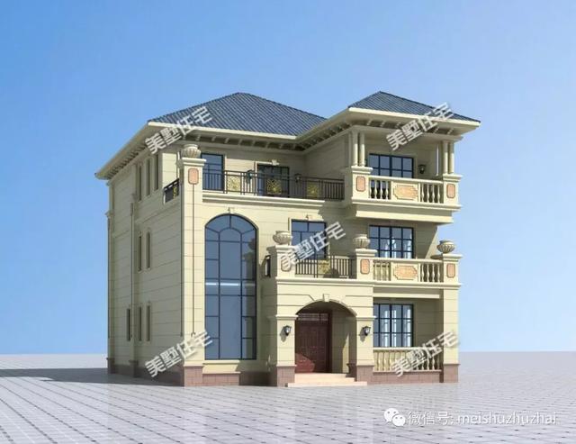 開間11米的三層別墅設(shè)計圖，帶有8間臥室和棋牌室，適合你嗎？