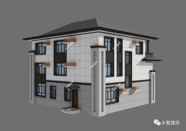 經(jīng)典中式三層別墅自建房，外觀古樸秀麗,村里人都羨慕