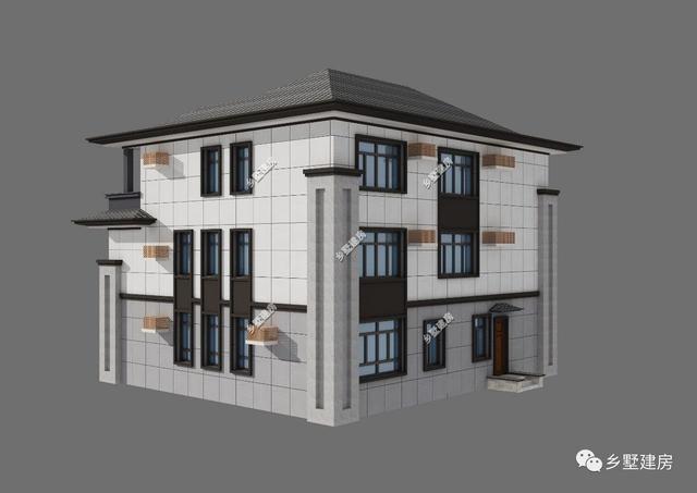 經(jīng)典中式三層別墅自建房，外觀古樸秀麗,村里人都羨慕