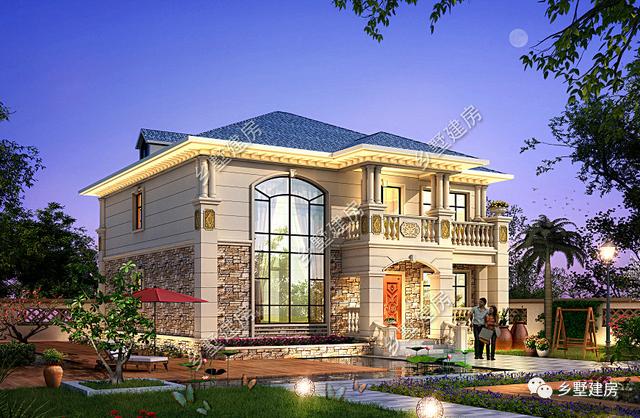 帶地下室的農村二層歐式小樓設計圖，奢華大氣，受村民一致熱捧！