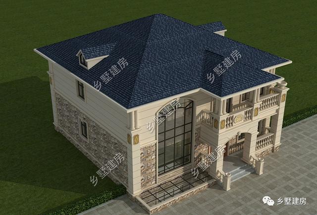 帶地下室的農村二層歐式小樓設計圖，奢華大氣，受村民一致熱捧！