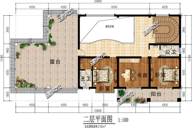 二層新中式別墅設(shè)計(jì)圖，帶車庫(kù)和挑空客廳，漂亮極了！