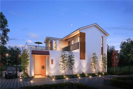 現(xiàn)代風情的四合院小別墅設(shè)計圖，簡約而不失雅致,布局精致全圖！