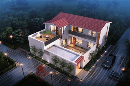 現(xiàn)代風情的四合院小別墅設(shè)計圖，簡約而不失雅致,布局精致全圖！