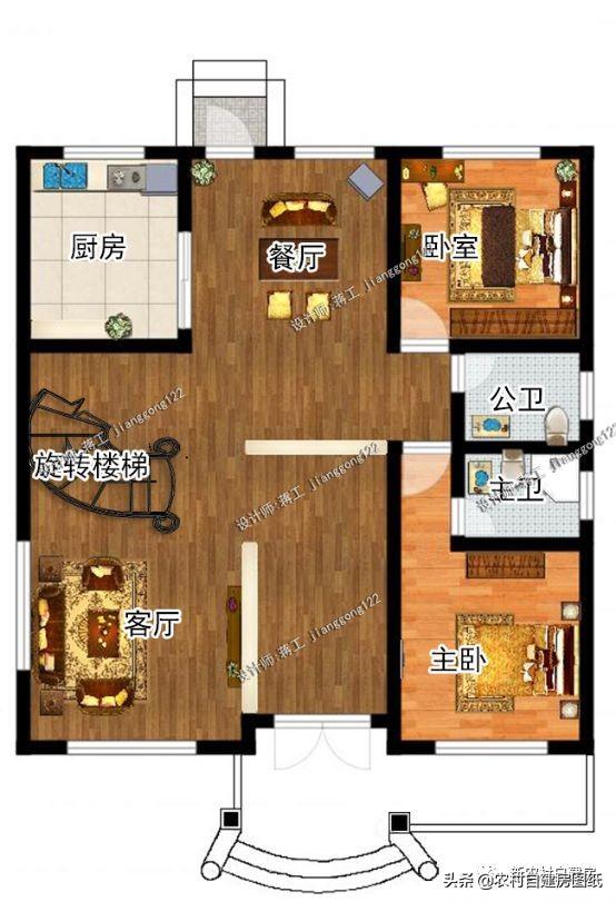 5棟美觀大氣的三層農村自建房，簡單易建，最后一棟屋頂亮了