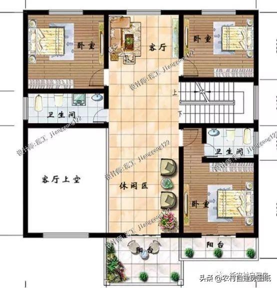 5棟美觀大氣的三層農村自建房，簡單易建，最后一棟屋頂亮了