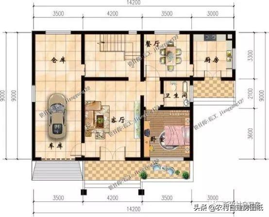 5棟美觀大氣的三層農村自建房，簡單易建，最后一棟屋頂亮了