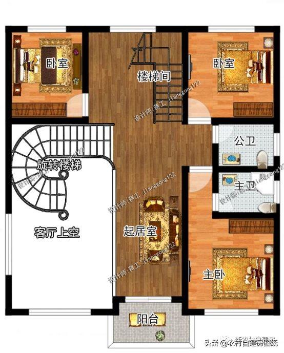 5棟美觀大氣的三層農村自建房，簡單易建，最后一棟屋頂亮了