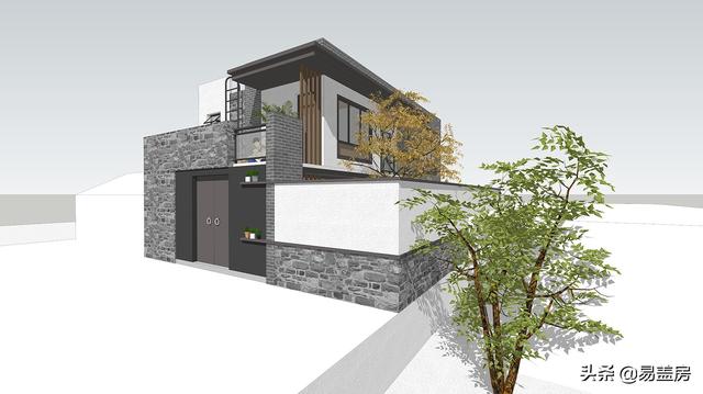 150平二層簡約現(xiàn)代別墅，外觀精致大氣，在北京30萬就能蓋成。