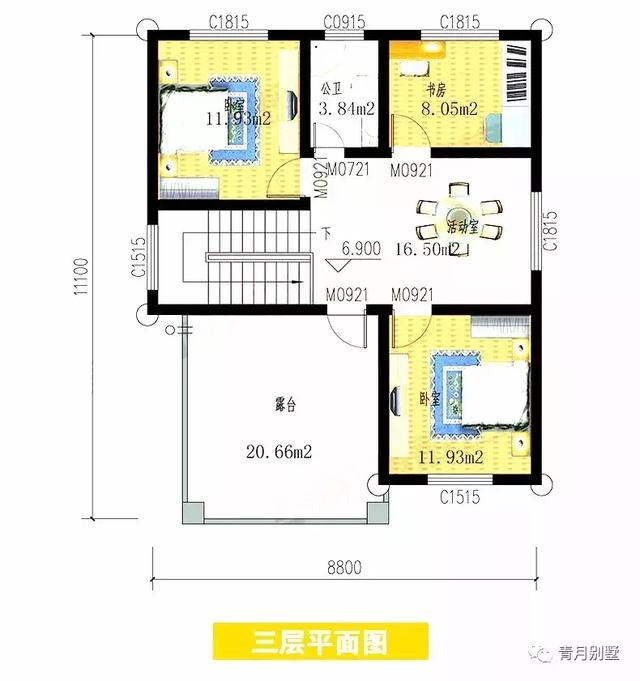 占地96平三層小別墅設(shè)計(jì)圖，精致漂亮，有一所這樣的房子，絕不愿在城里買房。