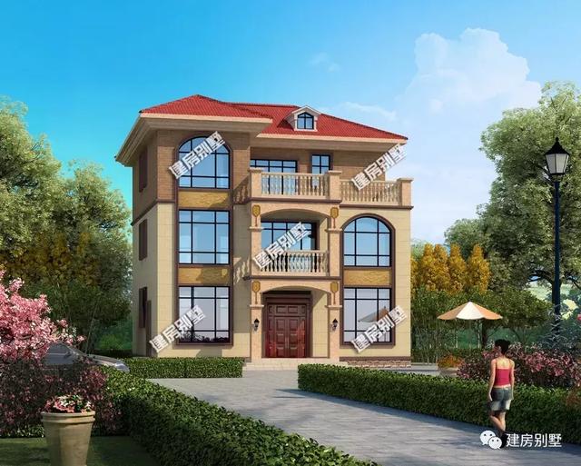 帶獨(dú)立廚房的兩套三層小樓設(shè)計(jì)圖，生活方便舒適，造價(jià)30來萬。