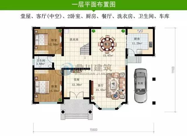 8套新穎帶露臺的別墅設(shè)計圖，外觀和布局來看都很滿足農(nóng)村的生活需求