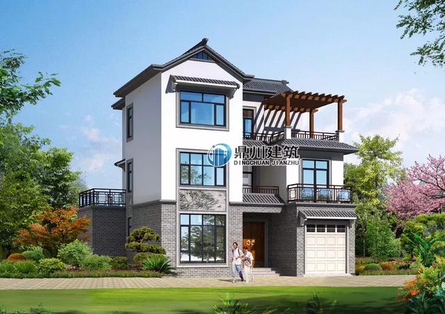 8套新穎帶露臺的別墅設(shè)計圖，外觀和布局來看都很滿足農(nóng)村的生活需求