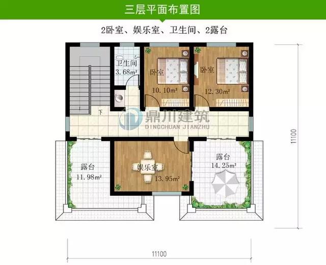 8套新穎帶露臺的別墅設(shè)計圖，外觀和布局來看都很滿足農(nóng)村的生活需求