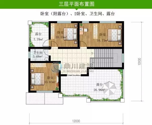 8套新穎帶露臺的別墅設(shè)計圖，外觀和布局來看都很滿足農(nóng)村的生活需求