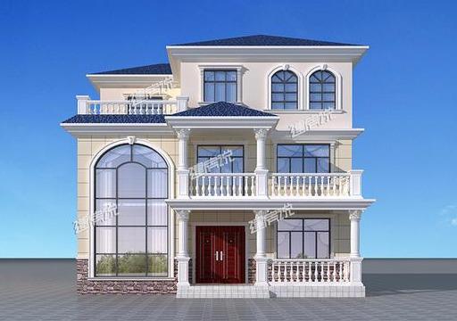 12x12.5米三層經(jīng)典歐式別墅設(shè)計圖，在農(nóng)村有這樣的房子，城里給房都不換。