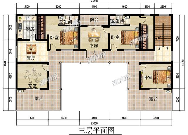 在農(nóng)村給父母建三層新中式別墅，非常的豪華大氣，怕是村里獨(dú)一棟了
