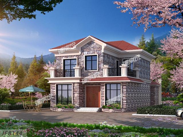 30萬建二層小別墅，田園風(fēng)十足，建棟在老家，肯定面子足。