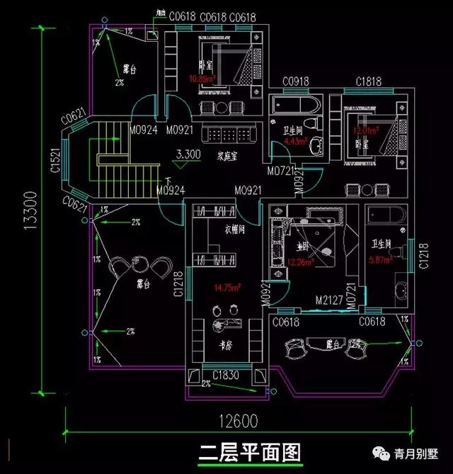 25萬農(nóng)村二層現(xiàn)代時(shí)尚小樓設(shè)計(jì)圖，露臺(tái)精美大方，越看越喜歡。