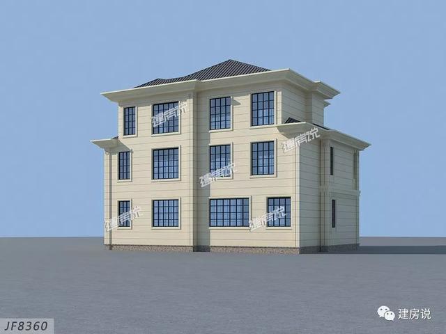 占地191平三層別墅設(shè)計圖，建一棟這么豪華的別墅，村里人人見了都羨慕。