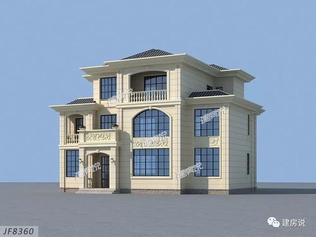 占地191平三層別墅設(shè)計圖，建一棟這么豪華的別墅，村里人人見了都羨慕。