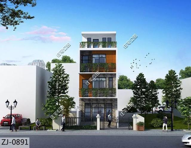 精選5款現(xiàn)代風(fēng)別墅設(shè)計(jì)圖，簡約時(shí)尚，年輕人都搶著在村里建。