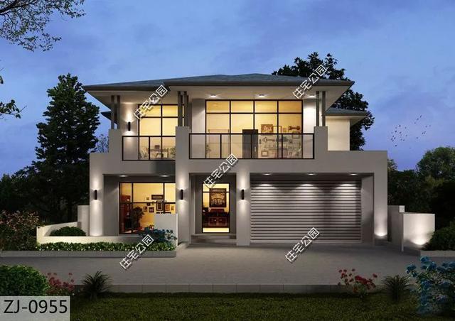 精選5款現(xiàn)代風(fēng)別墅設(shè)計(jì)圖，簡約時(shí)尚，年輕人都搶著在村里建。