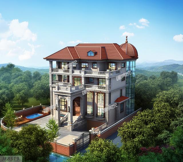 帶半地下室的奢華四層別墅，村里人人都過來看，想低調(diào)都難！