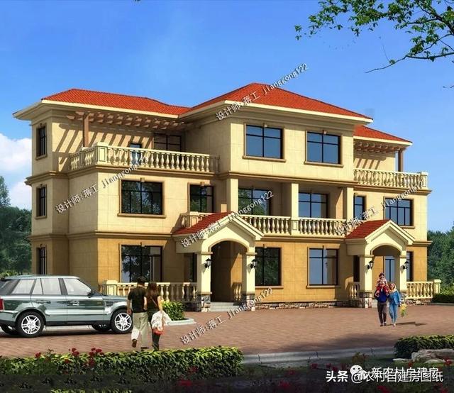 推薦5套農(nóng)村兄弟雙拼別墅，2款共用堂屋，主體最低單戶20萬起就能建，很合算。