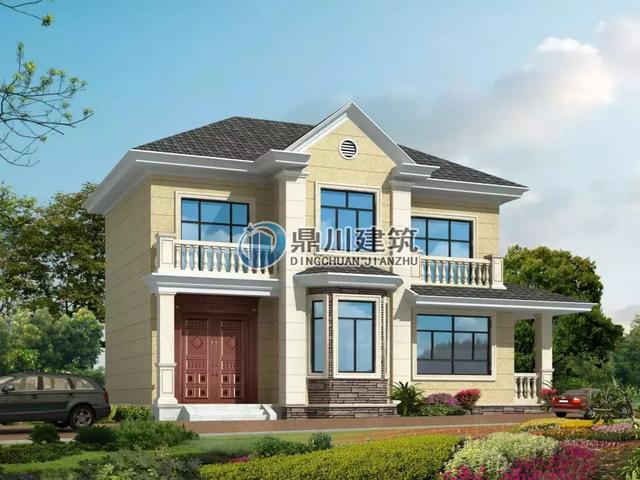 簡(jiǎn)潔大方二層小別墅設(shè)計(jì)圖，施工難度不高，經(jīng)濟(jì)實(shí)用，溫馨又方便，這款最適合你。