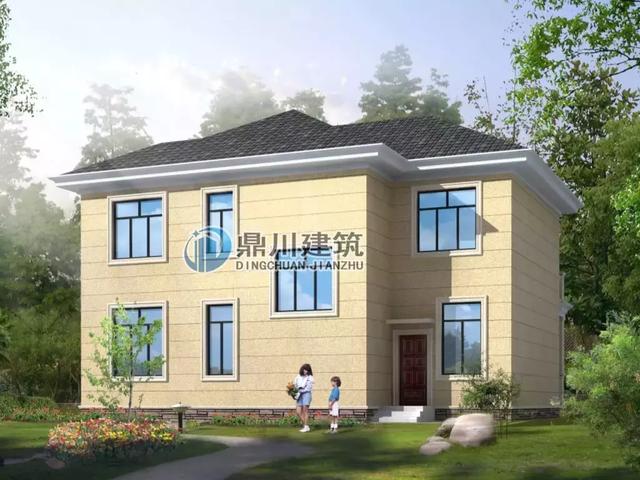 簡(jiǎn)潔大方二層小別墅設(shè)計(jì)圖，施工難度不高，經(jīng)濟(jì)實(shí)用，溫馨又方便，這款最適合你。