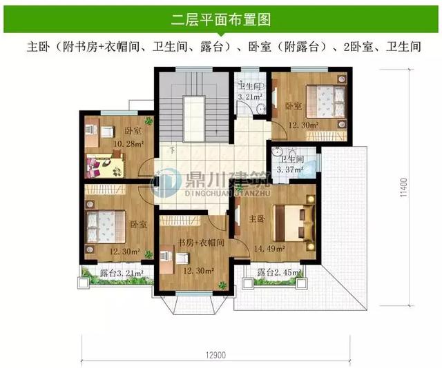 簡(jiǎn)潔大方二層小別墅設(shè)計(jì)圖，施工難度不高，經(jīng)濟(jì)實(shí)用，溫馨又方便，這款最適合你。