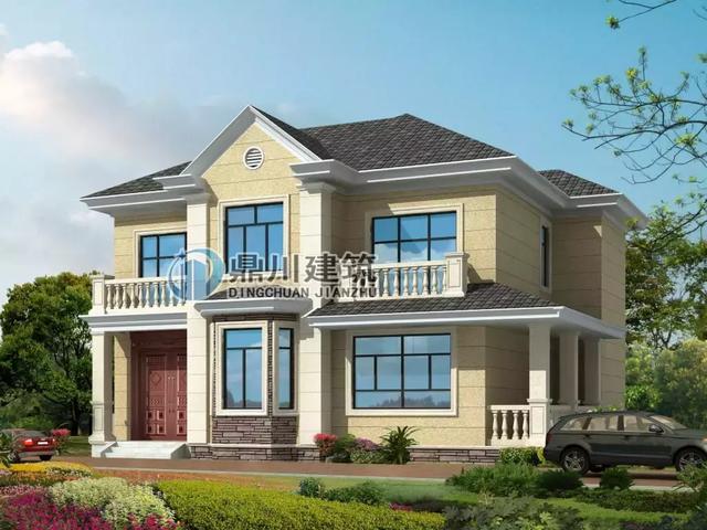 簡(jiǎn)潔大方二層小別墅設(shè)計(jì)圖，施工難度不高，經(jīng)濟(jì)實(shí)用，溫馨又方便，這款最適合你。