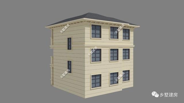 106平三層經(jīng)典歐式別墅設(shè)計圖，時尚大氣，養(yǎng)老就選這套。