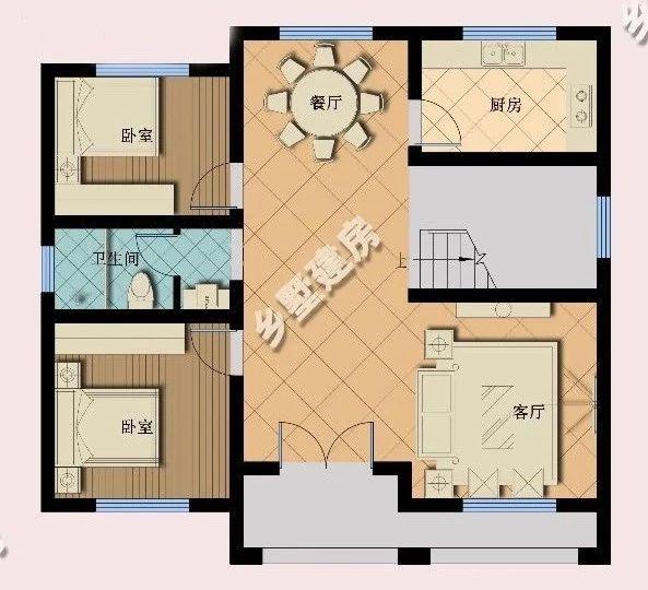 106平三層經(jīng)典歐式別墅設(shè)計圖，時尚大氣，養(yǎng)老就選這套。