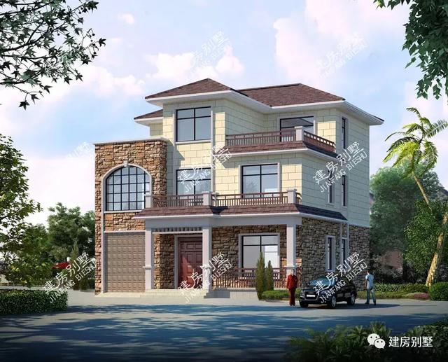 兩棟面寬接近的三層農(nóng)村自建房，誰看誰喜歡。