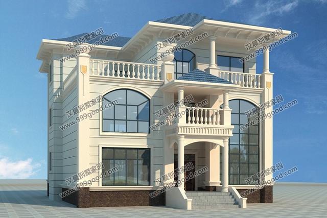 占地131平三層農(nóng)村自建房，兩種外觀配色方案，無論哪種都是不易過時。