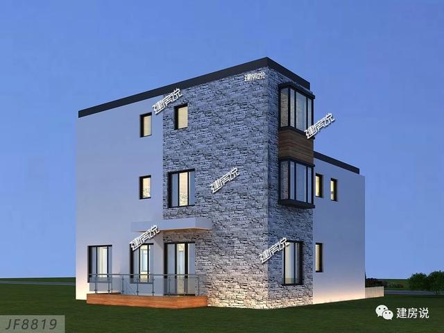 私人定制的三層現(xiàn)代別墅，非常有氣質(zhì)有格調(diào)，建棟在老家絕對萬里挑一。