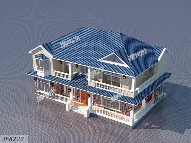 占地180平二層田園風(fēng)別墅設(shè)計(jì)圖，30萬以內(nèi)建成，一點(diǎn)也不比城里的差。