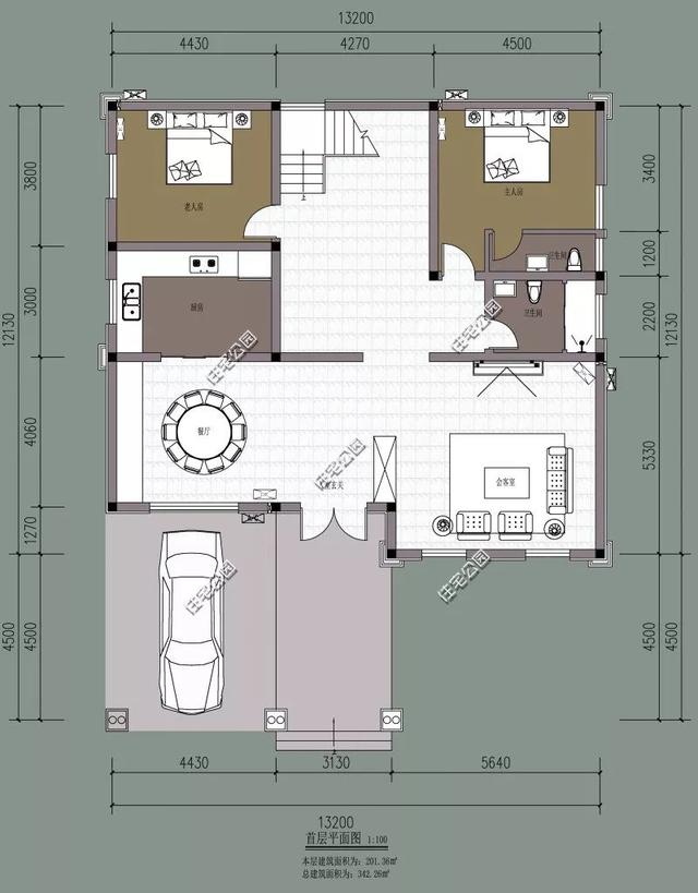 精選22套農(nóng)村別墅設(shè)計(jì)圖，帶半開(kāi)放式車(chē)庫(kù)，隨便建一棟，十里八鄉(xiāng)的人都繞路來(lái)看。