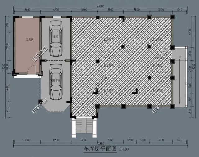 精選22套農(nóng)村別墅設(shè)計(jì)圖，帶半開(kāi)放式車(chē)庫(kù)，隨便建一棟，十里八鄉(xiāng)的人都繞路來(lái)看。