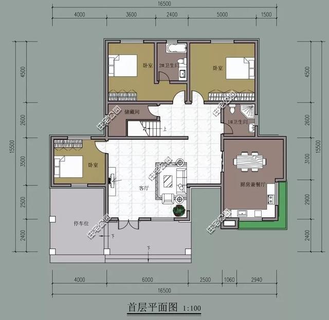 精選22套農(nóng)村別墅設(shè)計(jì)圖，帶半開(kāi)放式車(chē)庫(kù)，隨便建一棟，十里八鄉(xiāng)的人都繞路來(lái)看。