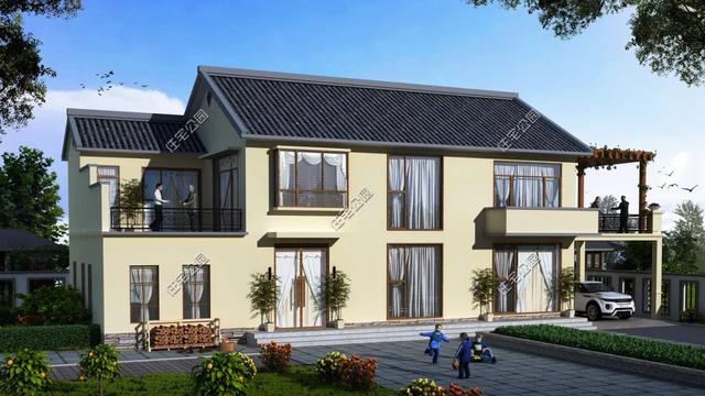 精選22套農(nóng)村別墅設(shè)計(jì)圖，帶半開(kāi)放式車(chē)庫(kù)，隨便建一棟，十里八鄉(xiāng)的人都繞路來(lái)看。