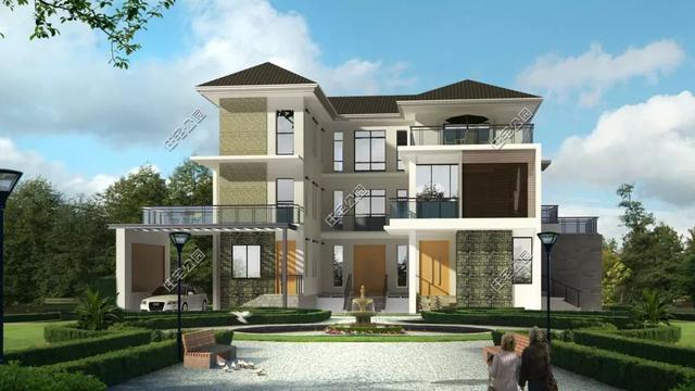 精選22套農(nóng)村別墅設(shè)計(jì)圖，帶半開(kāi)放式車(chē)庫(kù)，隨便建一棟，十里八鄉(xiāng)的人都繞路來(lái)看。