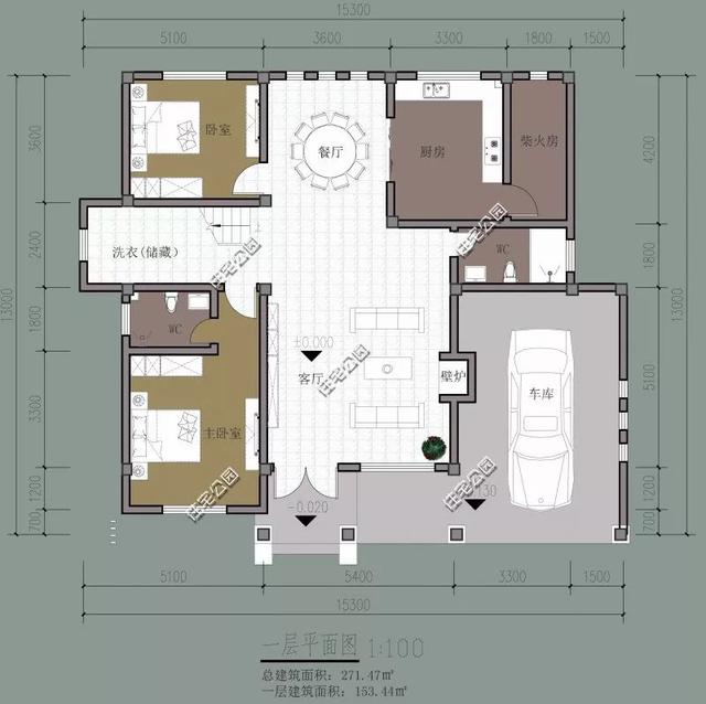 精選22套農(nóng)村別墅設(shè)計(jì)圖，帶半開(kāi)放式車(chē)庫(kù)，隨便建一棟，十里八鄉(xiāng)的人都繞路來(lái)看。