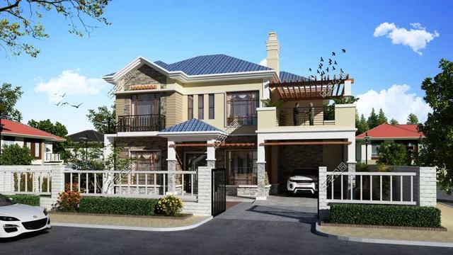 精選22套農(nóng)村別墅設(shè)計(jì)圖，帶半開(kāi)放式車(chē)庫(kù)，隨便建一棟，十里八鄉(xiāng)的人都繞路來(lái)看。