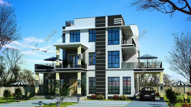 精選22套農(nóng)村別墅設(shè)計(jì)圖，帶半開(kāi)放式車(chē)庫(kù)，隨便建一棟，十里八鄉(xiāng)的人都繞路來(lái)看。